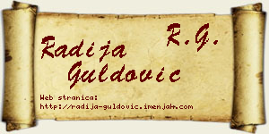 Radija Guldović vizit kartica